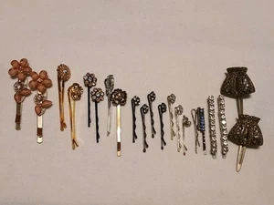 Vintage Haarspangen - (9) Sets - (3) ungerade - Bild 1 von 6