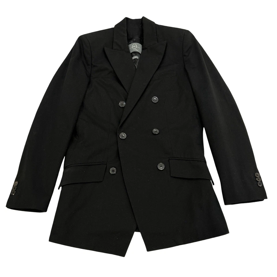 Chaqueta Blazer Alexander McQueen Mujer Doble Pecho Talla 40 Negro Algodón Sarga Foto 1 de 4