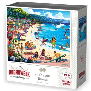 North Shore Hawaii 210 Piece Jigsaw Puzzle Boardwalk New - Picture 1 of 5
