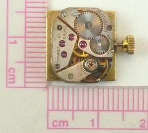 Movado LDS Mechanical Wristwatch Movement -  Parts / Repair - Gold Tone Dial - Picture 1 of 5