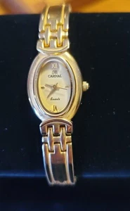 VTG Cardinal 22K Gold Electro Plated Swiss Movt Ladies Dress Watch - Picture 1 of 9