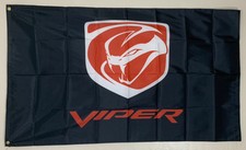 Dodge Viper Banner 3x5 Ft Flag Garage Shop Wall Decor SRT GTC GTS ACR Racing
