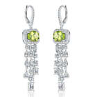 4.5 Carats Natural Gemstone Dangle Earrings - Your Choice Of Gemstone