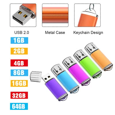 Lote/20 pen drive USB flash pen drive 1GB 2GB 4GB 8GB 16GB 32GB 64GB - Imagem 1 de 4