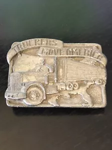 Sammlerstück Vintage Truckers Move America Siskiyou 1983 Gürtelschnalle - Bild 1 von 4