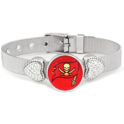 Special Tampa Bay Buccaneers Women's Silver Band Bracelet Jewelry Gift D26 Cover