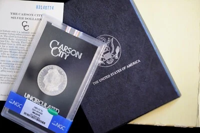 1883-CC Morgan Silver Dollar $1 NGC MS 64 PL CAC GSA Hoard (BU Unc.) Proof-Like - Image 1 of 4