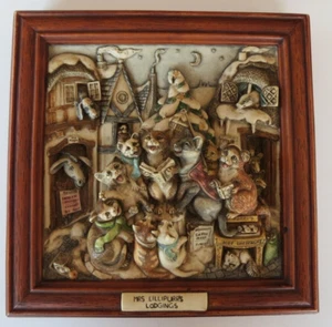 Mrs Lillipurrs Lodgings HARMONY KINGDOM Cats & Animals 3D Framed  Signed Numberd - Picture 1 of 10
