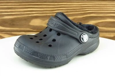 Zueco sintético negro mediano Crocs para niños pequeños 6-7 Foto 1 de 4