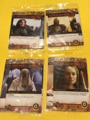 LOTR Lord of the Rings Cryptozoic deck building game 5 promo cards Gandalf Arwen - Image 1 of 4