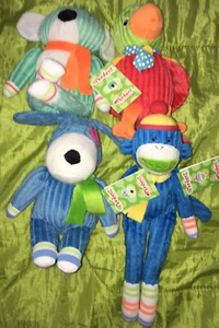 💥4 Monkeez & Friends Item Lot NWT Sonny Dog Khloe Koala Leroy Monkey Rico Plush - Picture 1 of 4