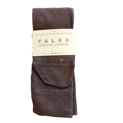 Falke Womens Sensitive London Socks Dark Brown 35-38 (5-7.5 US) 47686 NEW! - Image 1 of 3