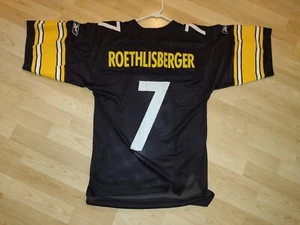 Camiseta deportiva Reebok #7 de los Pittsburgh Steelers NFL. Ben Roethlisberger. Talla pequeña para hombre. - Imagen 1 de 9