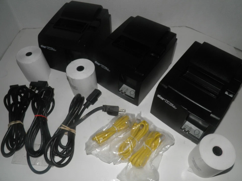  Star TSP100 Thermal POS Receipt Printer Ethernet with Power Cord  Model 143LAN - Image 1 of 4