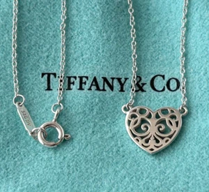 Tiffany & Co.  Zauberhafter Herz Anhänger Halskette Silber 925 - Bild 1 von 4