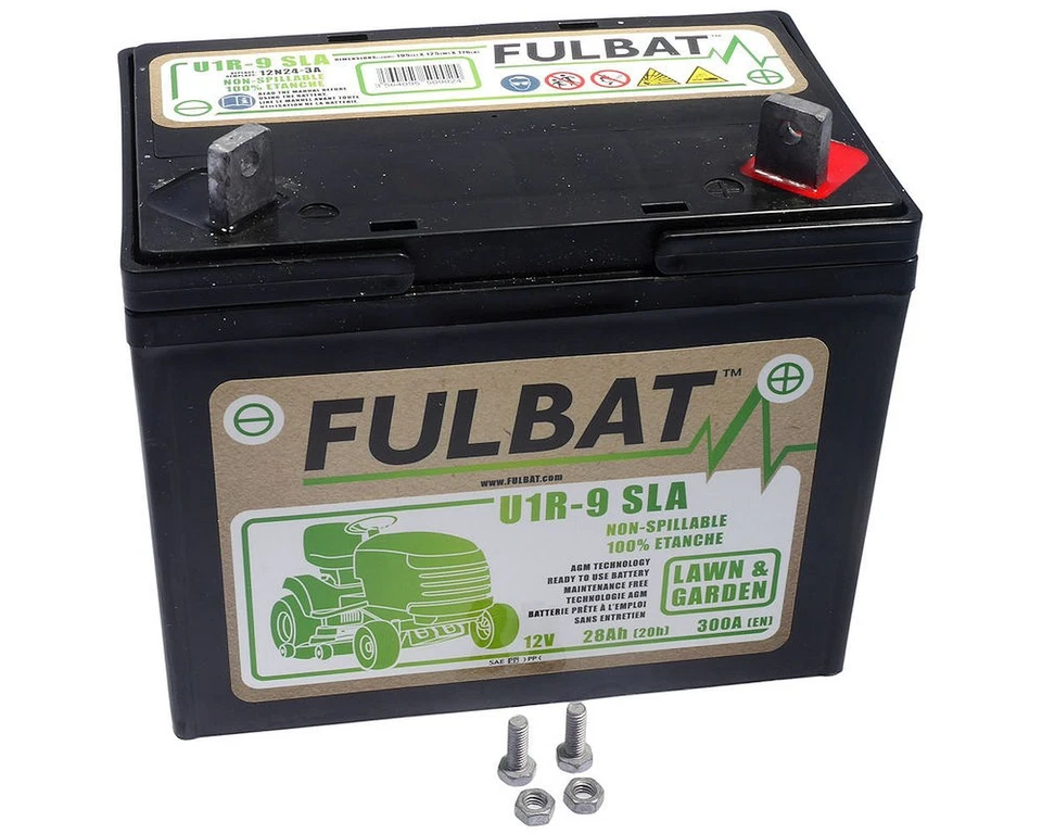 Starterbatterie FULBAT U1R-9 SLA 12V / 28Ah wartungsfrei Rasenmäher Aufsitzmäher - Bild 1 von 1