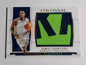 Parche camiseta colosal 2021-22 21 Panini National Treasures Jamal Crawford 16/25 - Imagen 1 de 2