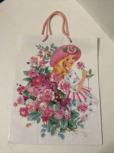 Vintage Unused 1992 Peppermint Rose American Greetings 13” x 10” Gift Bag - Picture 1 of 7