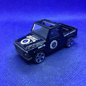 Vintage REALTOY Diecast US Secret Service Unit 12 Truck Black Rare Grey Grill + - Picture 1 of 4