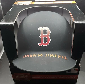 Von Gilberto Jimenez signierter Minihelm Vollname schwarz matt mit BAS Beckett Echtheitszertifikat - Bild 1 von 3