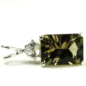 925 Sterling Silber Anhänger, Rauchquarz, SP042 - Bild 1 von 4