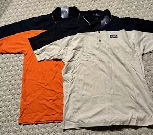 2 NWT Shirt Lot Official NASCAR Members Club Mens Lg Polo Shirt’s Ash City NEW - Picture 1 of 11