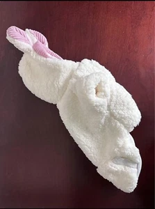 (NEW) Pet Dog Cat Size Small Medium Bunny Ears Sweater Hoodie Pocket White Soft - Picture 1 of 9