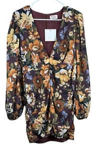 Showpo * Women's Dress * Size: 6 * Latiana Ruched Plunge Neckline Dress - Picture 1 of 7