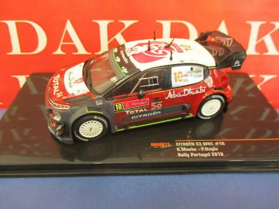 Die cast 1/43 Modellino Auto Citroen C3 WRC Rally Portugal 2018 K. Meeke by Ixo - Immagine 1 di 4