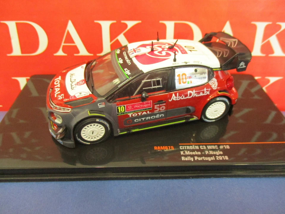 Citroen C3 WRC Rally Portugal 2018 Meeke 1/43 Ixo