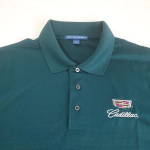 Cadillac Polo Golf Shirt Neu - Grün - Logostickerei - 3 Knöpfe - Größe XS-4XL - Bild 1 von 8