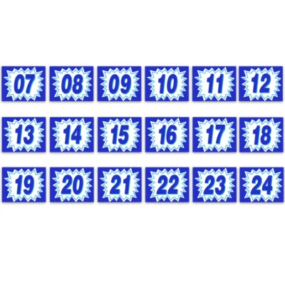 2 DIGIT BLAST BURST COCHE CONCESIONARIO PARABRISAS PEGATINAS VINILO NÚMERO CALCOMANÍAS DOCENA Foto 1 de 4