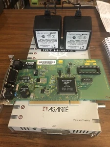 CONCENTRADOR Asante 10T con (2) adaptadores de alimentación y una tarjeta PCI 3COM Etherlink III #3C590 - Imagen 1 de 7