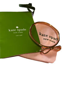 Kate Spade Large Bow Bangle Gold Tone. New With Pouch. Un-Used Gift