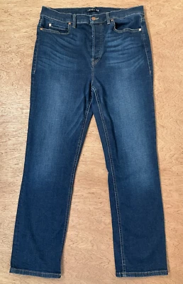 Уровень 99 джинсы женщин 32» талии Morgan лодыжки кнопка мухи темно джинсовой ткани прямой крой - Изображение 1 из 4