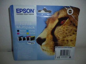 Epson Multipack T0715 (T0711 T0712 T0713 T0714) Validité 2023 Neuf - Photo 1/5