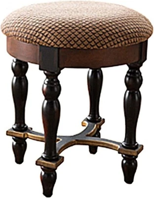 Design Toscano Grand Duchess Vanity Stool, 17 Inch, Walnut - Image 1 of 4