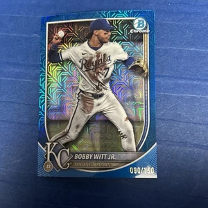 Bowman Chrome Bobby Witt Jr./150 True Blue Mojo Color Match KC Royals 2025 - Imagen 1 de 5