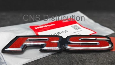 New Genuine  75731-T5B-003 OEM JDM Honda RS Red Emblem US STOCK & SHIP - Image 1 of 2