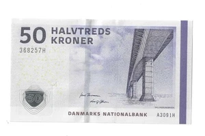 Denmark Banknote 50 Kroner Year 2009 in XF condition - Picture 1 of 2
