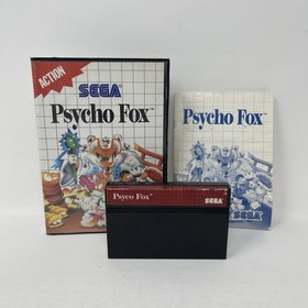 Psycho Fox Sega Master System Authentic SMS CIB w/Manual Misprint Label - Tested
