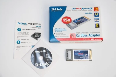 Adaptador inalámbrico para portátil D-Link 108Mbps 802.11g (DWL-G650)  Foto 1 de 3