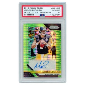 2018 Panini Prizm Mason Rudolph Neon Green Pulsar Rookie Auto #RA-MR PSA 10 - Bild 1 von 3