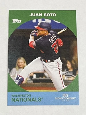 2022 Topps 582 Montgomery Club Baseball #14 - Juan Soto - Washington Nationals - Image 1 of 2