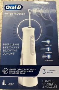 Oral-B Water Flosser Advanced kabellose Munddusche 2 Düsen Oxyjet Tech offen - Bild 1 von 3