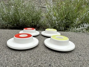 Arabia Finland Feuer Kerzenständer rot grün 2 Sets - Bild 1 von 11