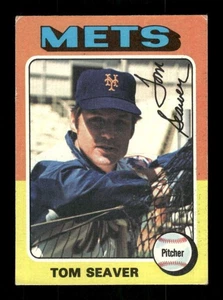 1975 Topps #370 Tom Seaver VG/EX Very Good/Excellent Mets centered bxcp53 - Bild 1 von 2