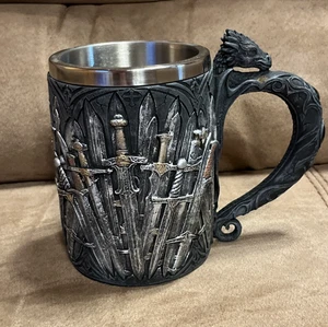 GAME OF THRONES Coffee Mug 21oz Stainless Steel Beer Stein Tankard Cup - Picture 1 of 6