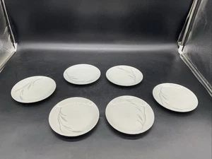 6 Johann Havilland Bavaria Germany Silver Wheat Bread/Dessert Plates 5 3/4” W - Picture 1 of 8