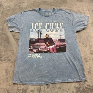 Ice Cube Shirt Mens Large Blue It Was A Good Day Rap Hip Hop West Coast Graphic - Picture 1 of 7